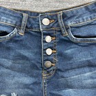 Abound Shorts Size 25 Womens Cut Off Button Fly Stretch Blue Denim
