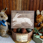1784 Primitive Antique Vintage Folk Art Style Easter Bunny White Rabbit Inn Sign