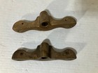 2 Vintage Brass bronze Boat Oar Lock Brackets Row Boat