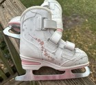Softec Jackson Ice Skates  Kids Size 11j  Pink white  Lightly Used 