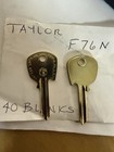 Nos Taylor F76n Uncut Keyblanks Blanks Used For Early Vehicles lot Of 40 