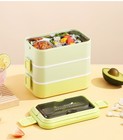 3 Layer Bento Lunch Box Stainless Steel Leakproof Food Container W  Utensils