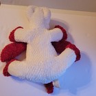 Dan Dee Collectors Choice White Dog W red Heart Plush Puppy Stuffed Animal 14 