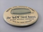 1920s Pressed Steel Products  gem  Barrel Pocket Mirror Advertising Sharon Pa 4 