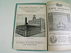 Rare Campbell Dental Roentgen Ray   Electro-therapeutic Apparatus Catalog  1918 
