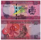 Nd 2017 Solomon Islands 10 Dollars Unc New Banknote