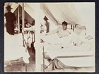 Antique Wwi Military Field Hospital Photo - Wounded Soldiers Tent Camp Medical