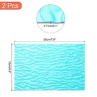 2 Pcs Stained Glass Sheet Mosaic Tile 7 9 Inch X 5 9 Inch Sea Blue