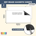 Magnetic Signs  White Magnet Sheets  11 75 X 23 75 In  2 Pack 