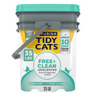Purina Tidy Cats Free And Clean Clumping Cat Litter  Unscented  35 Lb Pail X 2