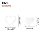 1200pcs Heart Confetti Glitter Confetti Table Confetti Decor For Party Weddin   