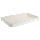Cambro White Plastic Pizza Dough Box - 26 l X 18 w X 3 d