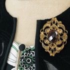 Art Deco Nouveau Style Brooch Lapel Pin Vintage Jewelry Gift