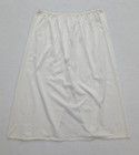 Vanity Fair Vintage Women s Skirt Slip Size L White Midi Half Nylon