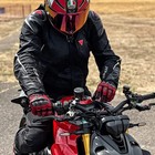 Harssidanzar Mens Leather Motorcycle Glovesfull Finger Motorbike Riding