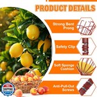 Laanpole 26ft Reach Fruit Picker Pole With Basket Telescoping  Apple Picker W