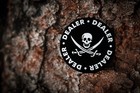 Poker Dealer Button Texas Hold  em Home Game Accessory Skull Jolly Roger Black