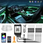 6 8 10 Rgb Led Car Interior Strip Lights Atmosphere Neon Ambient Lighting Kits