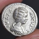 Pietas Publica Denarius Ancient Roman Empire Silver Coin Julia Domna 196ad Rome
