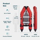 Inflatable Dinghy Boats Raft Fishing Pontoon Boat Set   Fishing Rod Holders