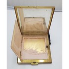 Vintage Volupte  Gold Tone Wrapped Gift Compact   Sleeve W Loose Powder 1950s