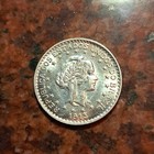 1913 Brazil 1000 Reis Coin  900 Silver - 26mm - Unc -  b5861
