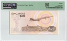 Singapore 20 Dollars 1979  P-12 Bird Series  Pmg 66 Epq Gem Unc  Prefix A 79
