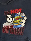 Rare Vtg Big Dogs Do Not Make Me Open This Woop Ass Hoodie Sweatshirt 90s Sz Xs