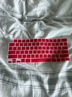 15  Macbook Air Silicone Keyboard Cover Skin Red Protective Us Layout Case