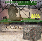 360-degree Camouflage Ground Blind For 2-3 Person Deer   Turkey Hunting
