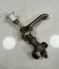 Vintage 1900s M b  Co  Hot   Cold Porcelain  Sink Antique Faucet Complete Euc