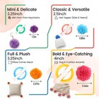 20pcs Pom Pom Maker Craft Kit  For Winter Hat   Scarf  With 12 Colorful Yarns   