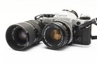 2lens   exc 5  Canon Ae-1 Program 35mm Slr Film Camera 50mm F 1 8 S c  Japan