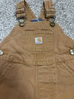 Carhartt Light Wash Tan Bib Overalls Size 9 Months Y2k