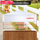 Taiyin 24 Pcs White Vinyl Fence Post Caps 4 X 4 Inch  As Pictures Shown