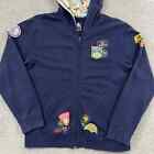 Disney Parks Sweatshirt Kids Xl Blue Mickey Mouse Disneyland Zip Pocket Hoodie