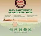 Raw Black King Size Pre Rolled Cone   Raw Three Tree Cone Case