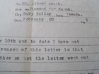 Albert Smith Letter To Diamond S Ranch 1941 Vintage