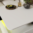 Square Coffee Table White Drawers Open Shelves 30 7 x30 7 x18 8 