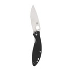 Spyderco Astute Value Black Knife Stainless Steel Plainedge Blade