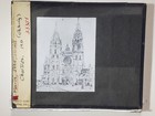 Chartres Engraving  John Marin  Magic Lantern Glass Slide