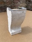 Wonderful Antique 7 h Metal Clad Wood Corbel  Arch Salvage Chippy White Pa House