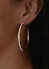Cara Diamante Gold Large Hoop Earrings