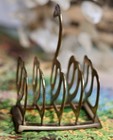 Vintage Brass Tone Swan Letter Holder Desk Organizer Mid Century Modern