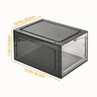 Hat Organizer Box  Stackable Clear Baseball Caps Holder Box Containers With M   