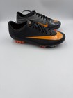 Nike Mercurial Superfly Ii Elite Fg Black Orange Carbon Football Soccer Cleats 