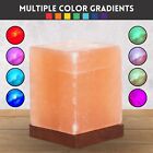 2 Pack  Cube Crystal Salt Lamp With Color Changing Led Light  Himalayan Salt