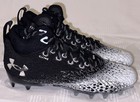 Under Armour Spotlight Clone Black Met Silver Molded Football Cleats Womens 7 5