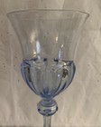Vintage Signed Pauly Venezia Murano Venetian Light Blue Wine Glass Stemware