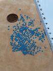 Light Turquoise Blue Opaque Micro Seed Beads African Indian Trade Murano Vintage